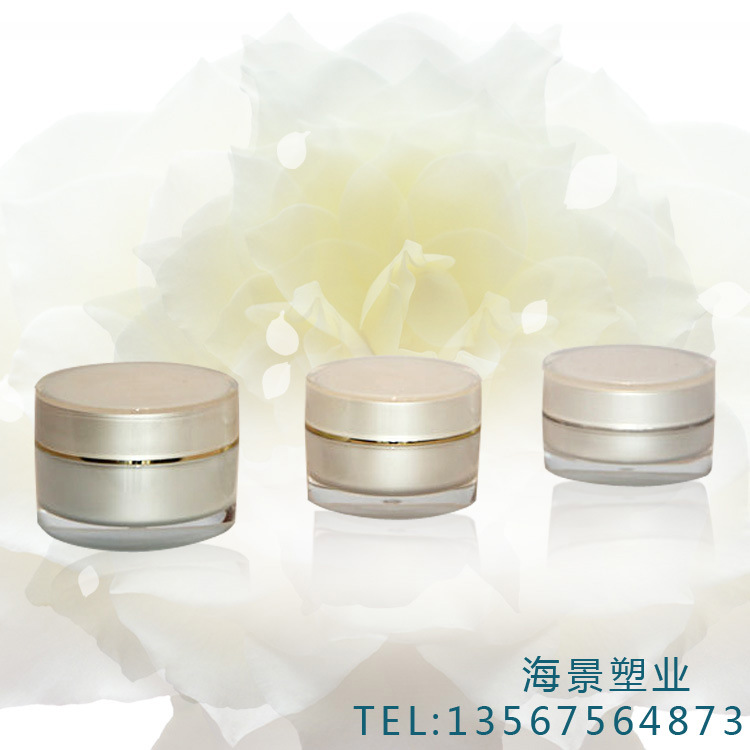 【厂家直销】磨砂膏亚克力霜瓶 直角膏霜塑料化妆品瓶 可定制批发