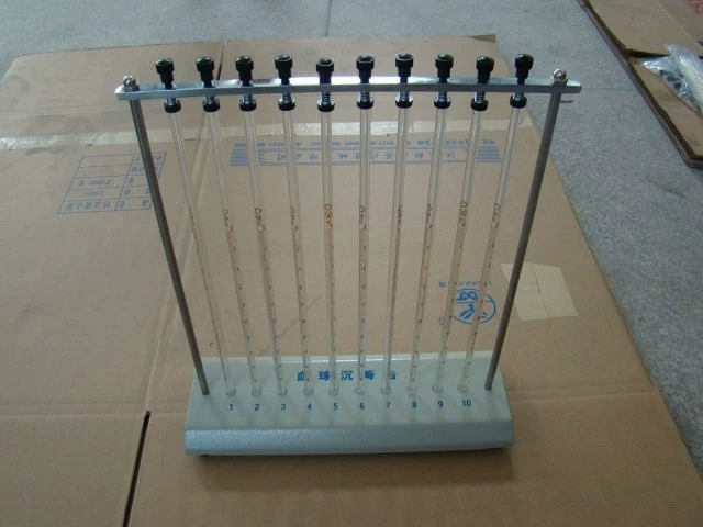 Стойка ESR таблицы оседания клеток крови фабрики сразу без пробки ESR