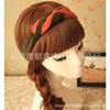 Retro woven headband with pigtail, elastic hair accessory, Japanese and Korean
