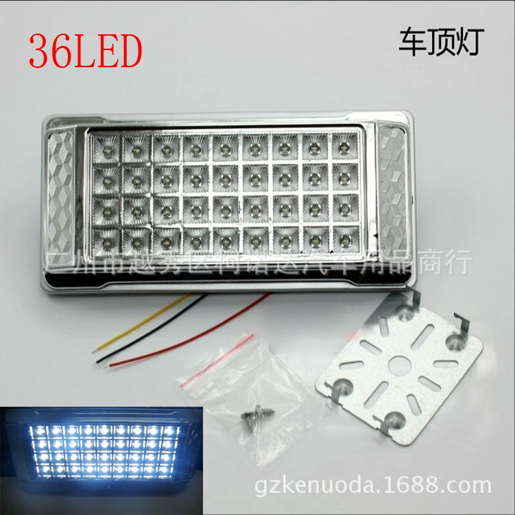 Автомобильный Крытый квадратный Свет 36LED автомобильный светильник для чтения на крыше задний отсек свет с переключателем декоративного света