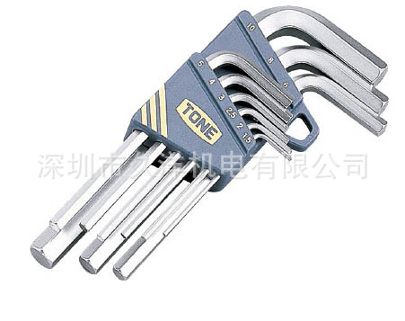 日本前田TONE L型内六角AS900 9件套扳手
