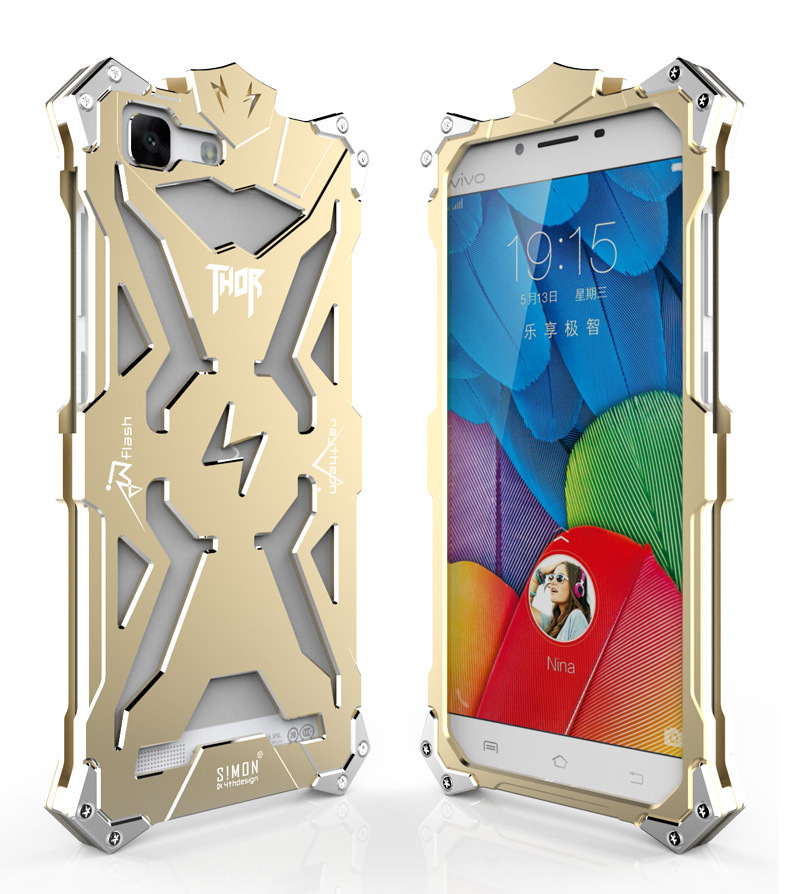 SIMON THOR Aviation Aluminum Alloy Shockproof Armor Metal Case Cover for vivo X5 X5l X5v X5f X5sl X5m