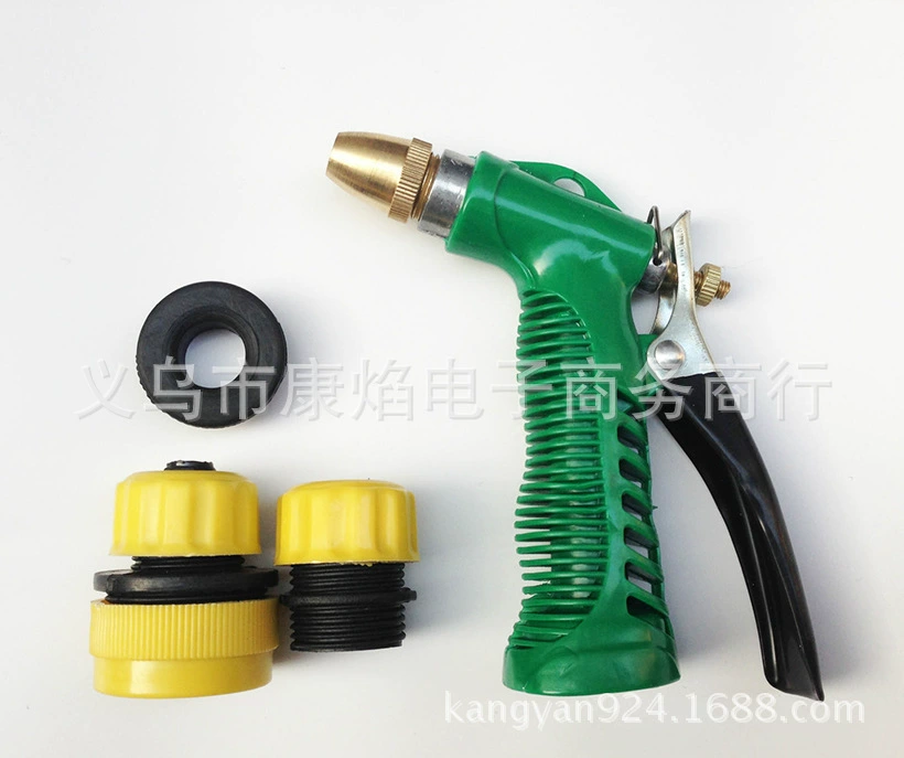 Полностью медная головка водяного пистолета, головка пистолета высокого давления с соединением водопроводных труб, головка водяного пистолета для бытовой мойки/гашения/полива цветов