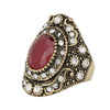 Sophisticated carved retro ring, jewelry, European style, wholesale