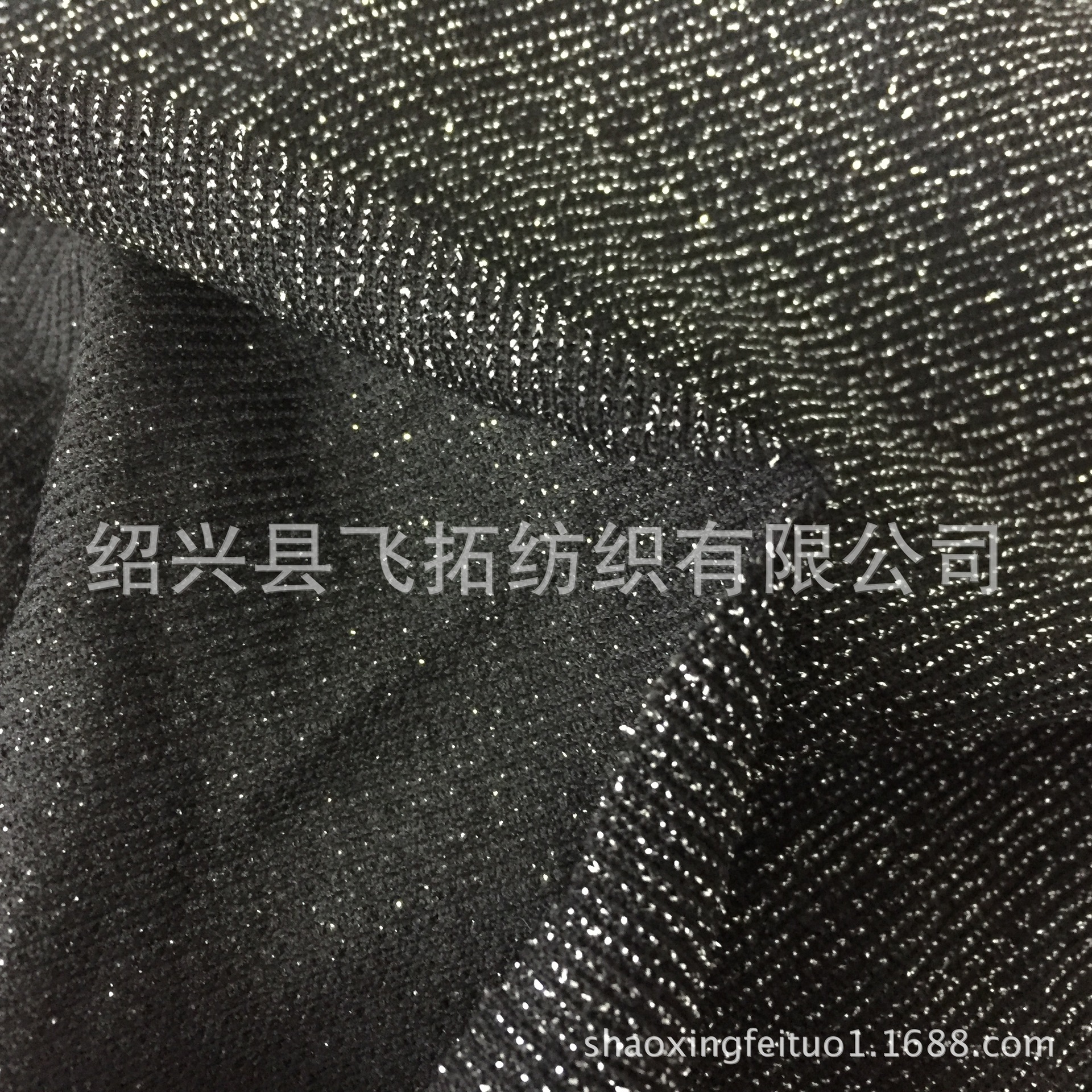 厂家直销针织全涤加氨纶银丝汗布汗布 银丝罗纹布 针织布