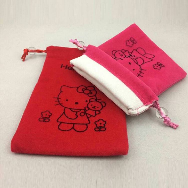 精品首饰绒布袋 电子产品收纳束口绒布袋 直销批发