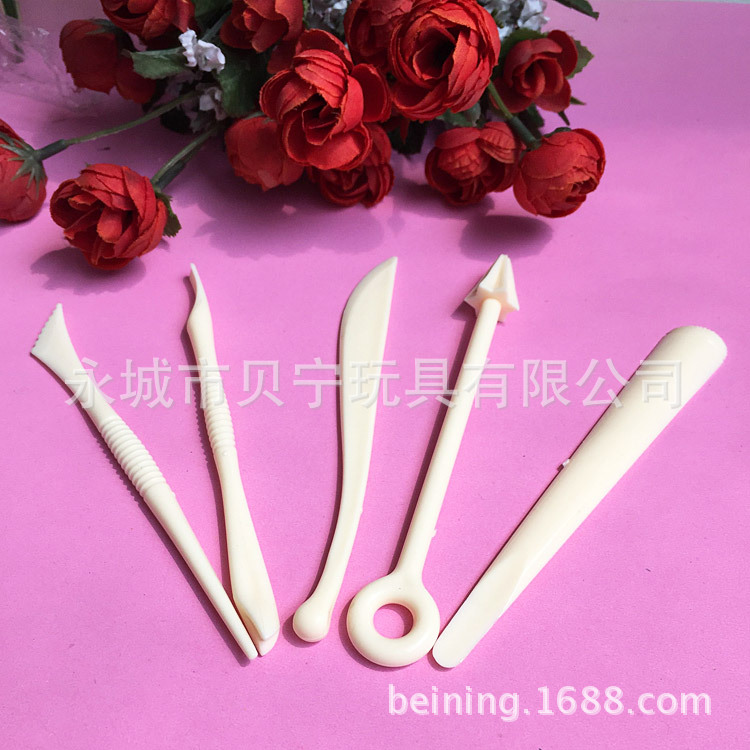【厂家直销】5件套陶泥工具 雕塑工具 泥塑刀 橡皮泥 彩泥工具