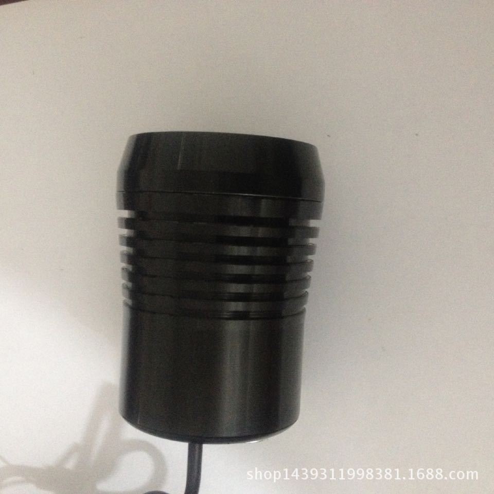 厂家直销 黑色外挂U3铝制摩托车灯 LED电动车前大灯外壳加工