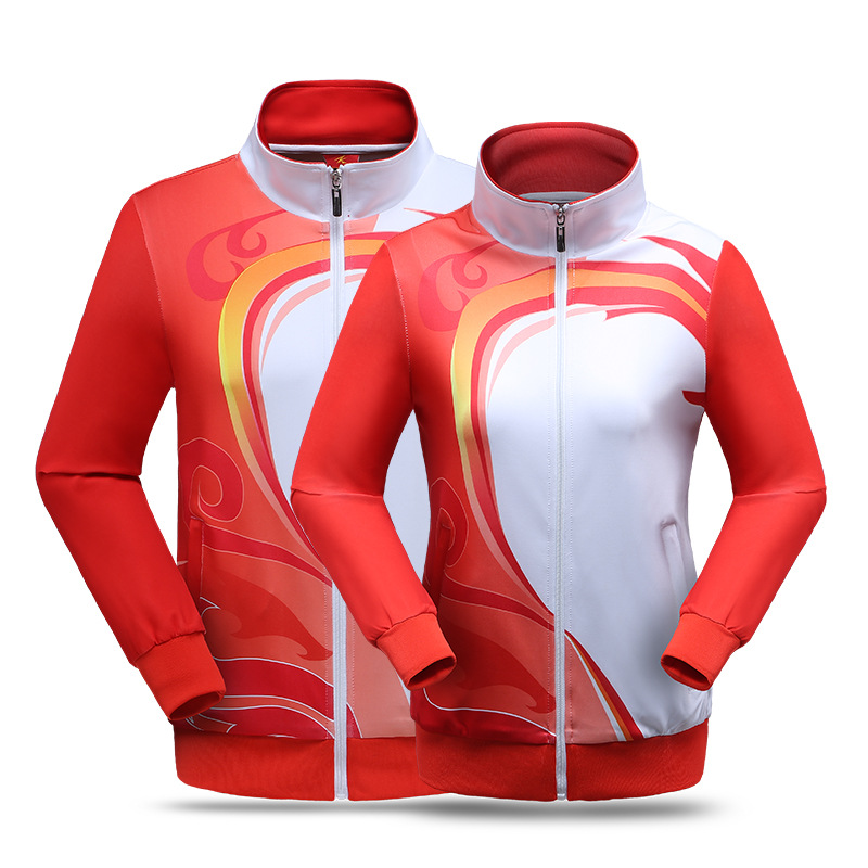 青少年單衣男女春秋裝團體廣場舞服運動單衣中國風圖來樣加工定制