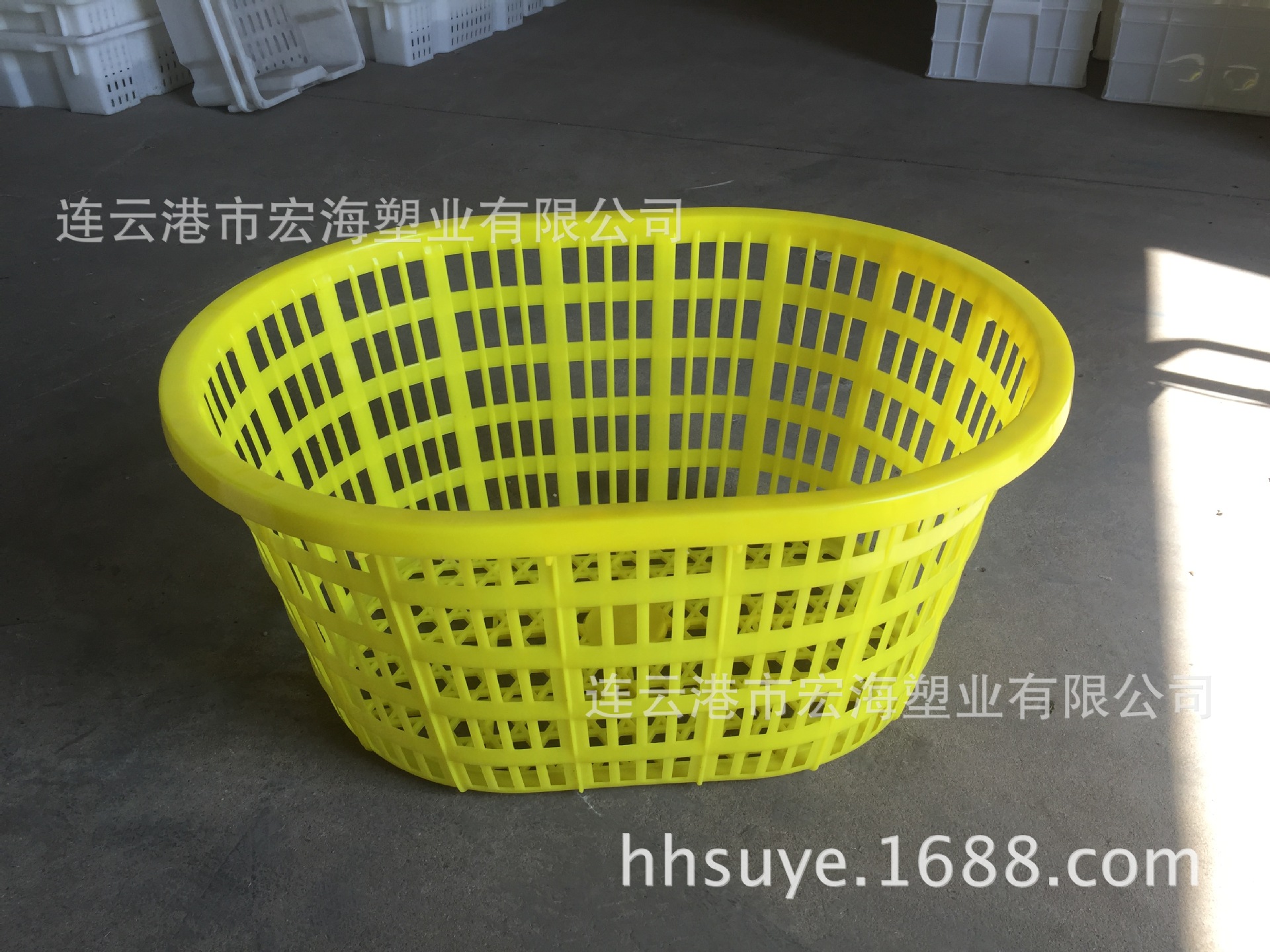 厂家直销3斤大眼腰筐周转筐水果蔬菜筐注塑椭圆形筐