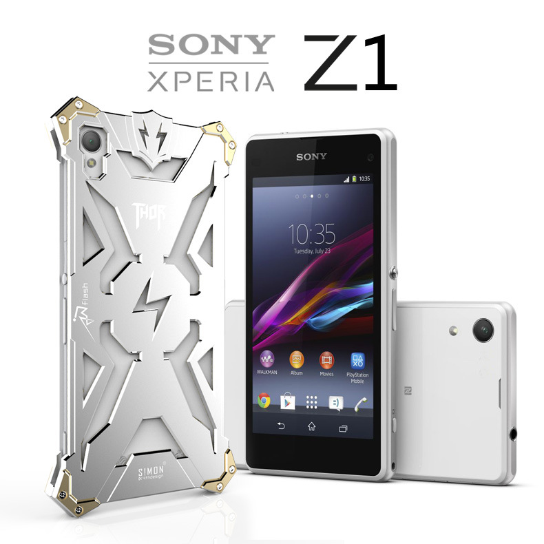 SIMON THOR Aviation Aluminum Alloy Shockproof Armor Metal Case Cover for Sony Xperia Z4 & Z3 & Z2 & Z1