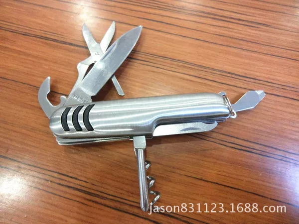 Manufacturer's Best-selling 3-painted Moon Bay Stainless Steel Multi-functional Knife 7-open Multi-function Knife Universal Gadget