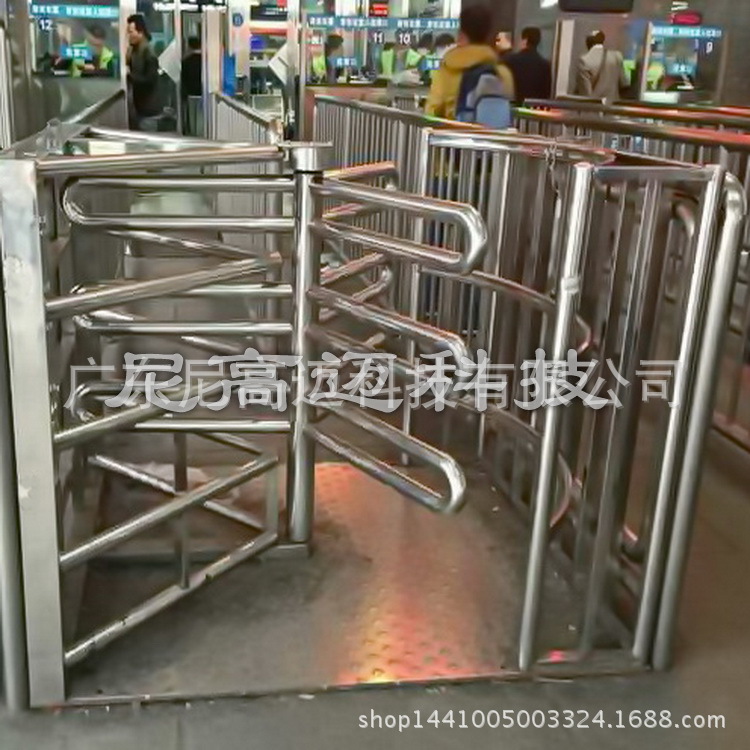 铁路候车室入口单项旋转栏杆导向门 单向旋转手推人行道闸 限行门-阿里巴巴