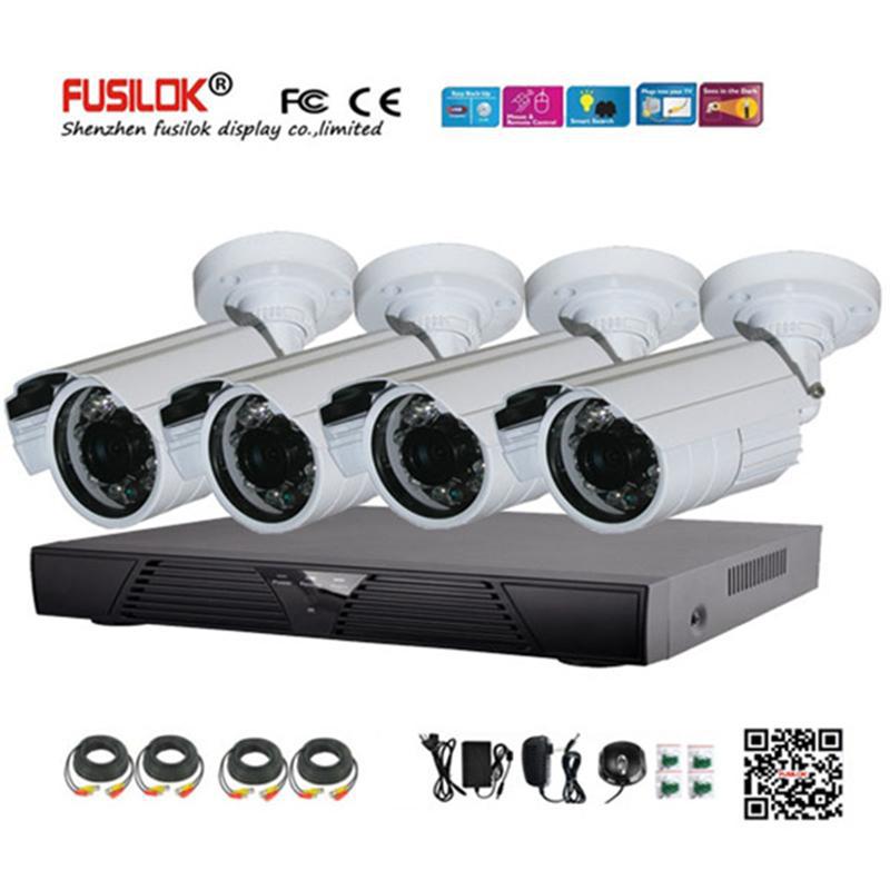 厂家批发 4路监控设备套装 4路高清监控设备套装4ch cctv dvr kit|ru