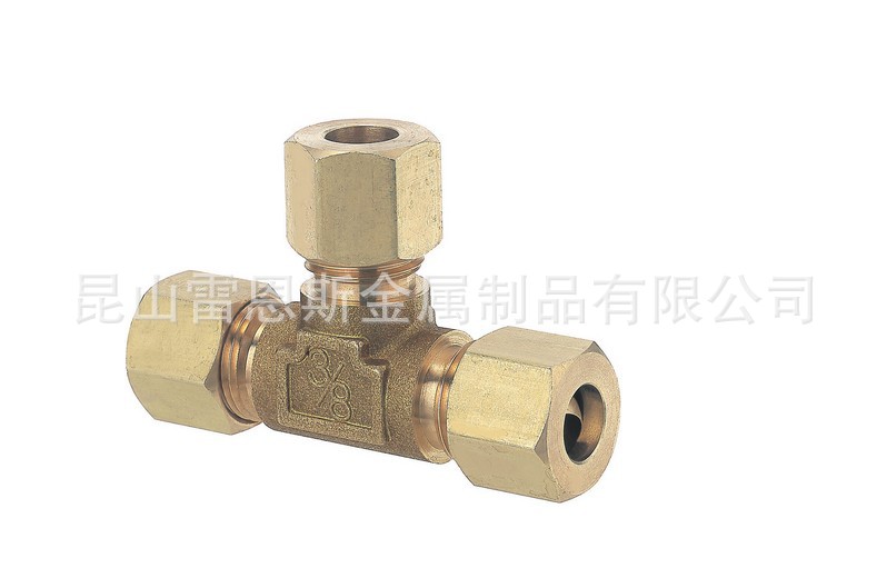 供应日本进口米思米钢管用/铜管用/不锈钢管用接头 T型三通接头