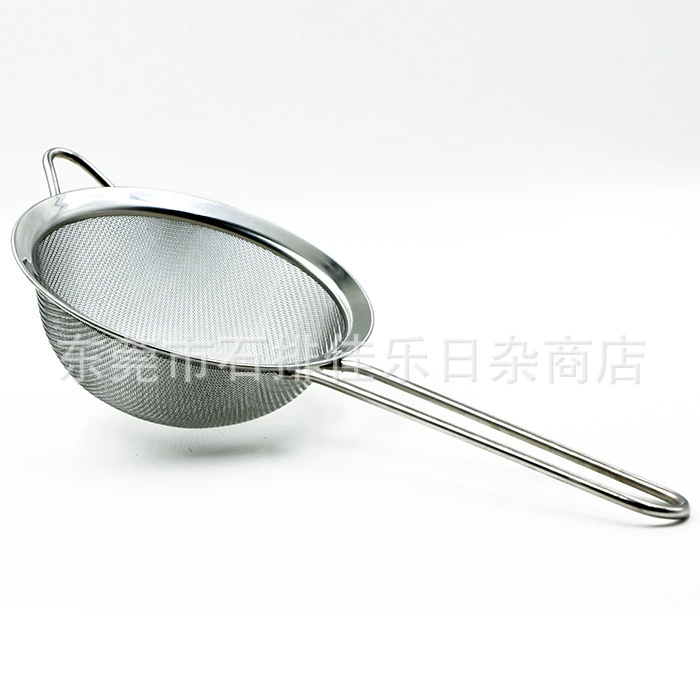 Сито для муки из нержавеющей стали с ручкой для выпечки специальная масляная решетка сито для сахарной пудры 14 см