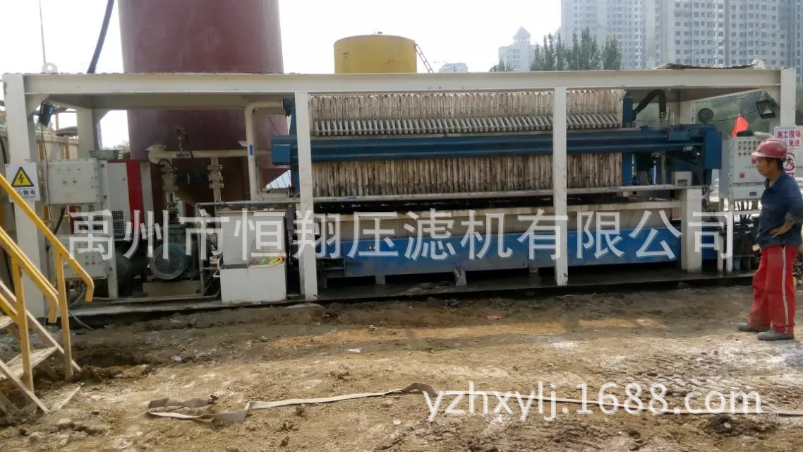 养殖场污水处理生产线设计及高压隔膜压滤机隔膜滤板设备安装