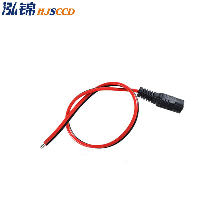 Hongjin núcleo de cobre puro enchufe DC cable de alimentación rojo y negro monitoreo fuente de alimentación especial conector macho y hembra fuente de alimentación bus cable 12V