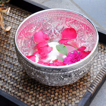 泰国进口工艺品金属碗 餐厅酒店家居餐具用品锡碗圆形碗批发1759