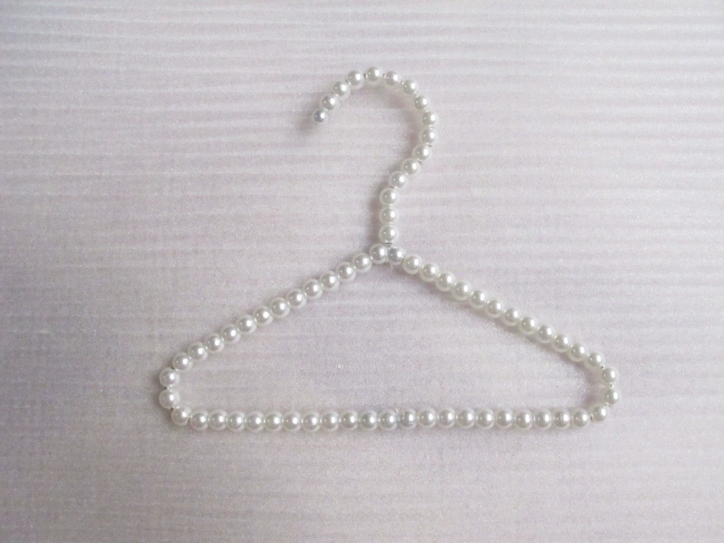 Hanger from pearl, plastic drying rack, 20cm, wholesale