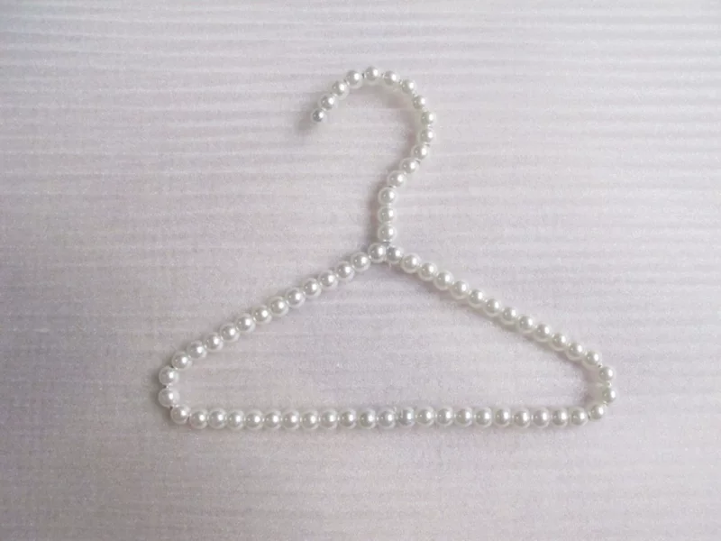Hanger from pearl, plastic drying rack, 20cm, wholesale