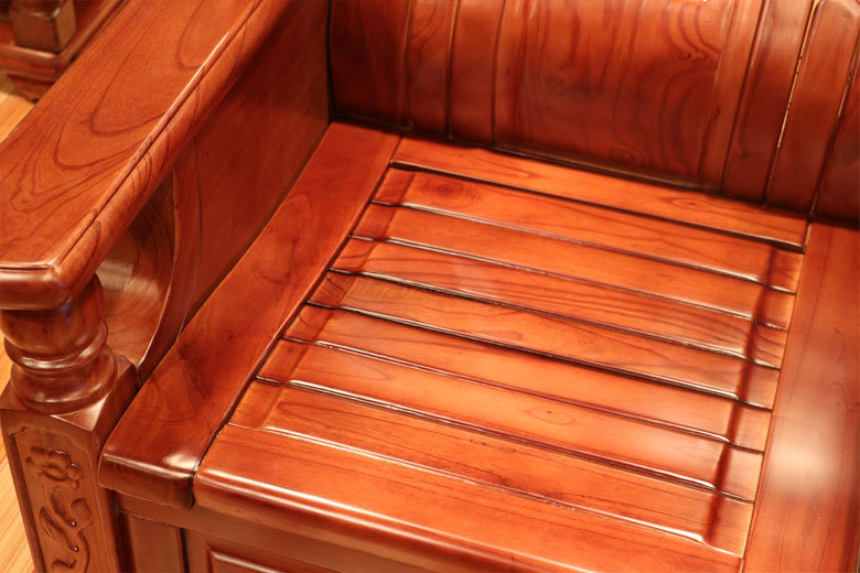 特价实木家具 客厅懒人沙发 三人单人组合沙发 苦楝实木沙发303