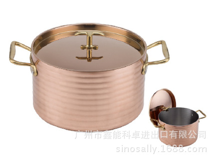 104211三層銅精鉆商用鍋