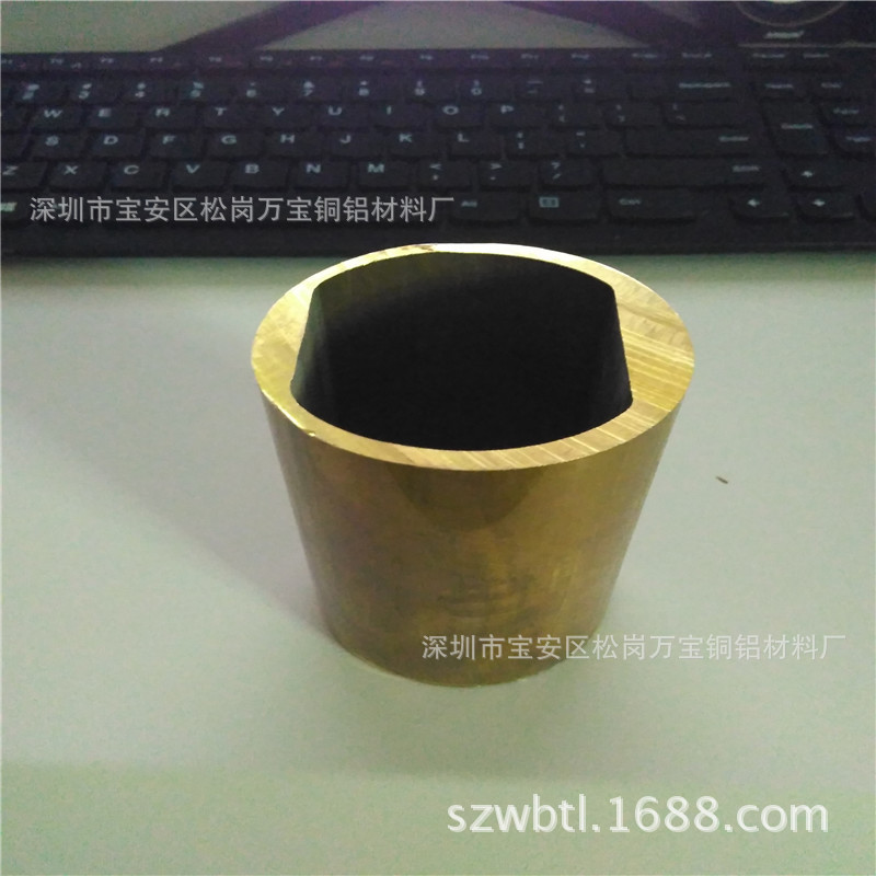 上海加工h62异型铜管 h65黄铜内异型管 齿轮花纹铜管异型铜材