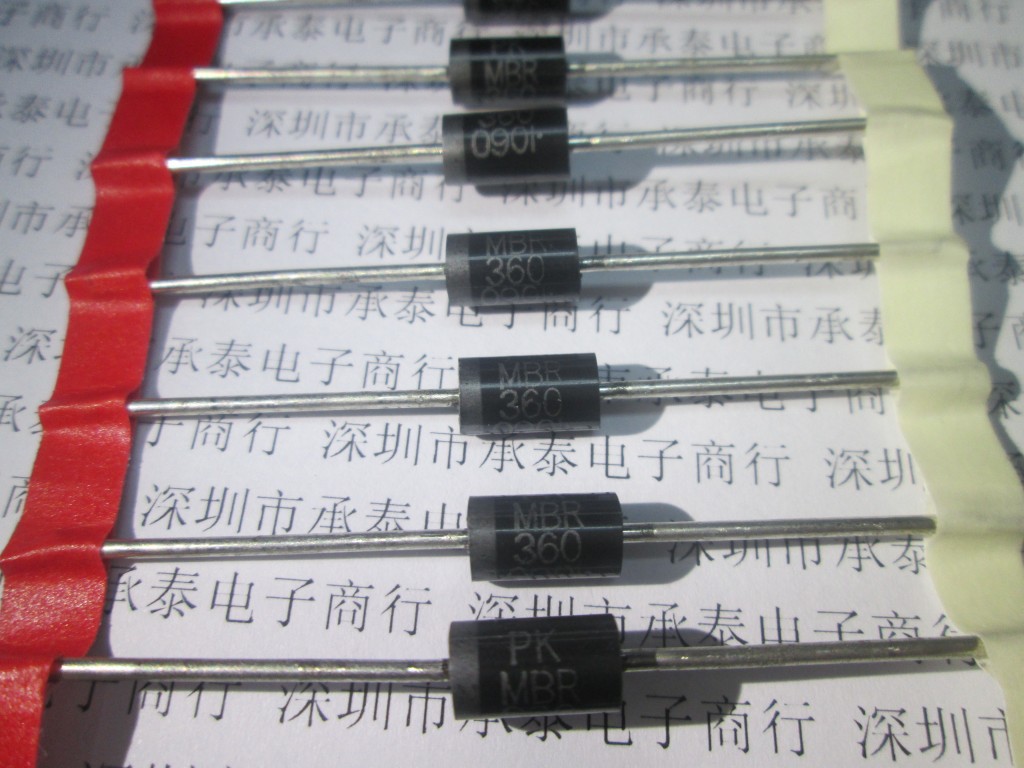 肖特基整流二极管 MBR360 MBR360RLG 3A/60V DO-201AD 全新原装