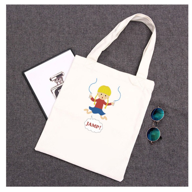 Ulzzang niños Linda Niña de dibujos animados bolsa de hombro Harajuku suave chica marca de moda bolsa de lona bolso de gran capacidad para las mujeres image 3