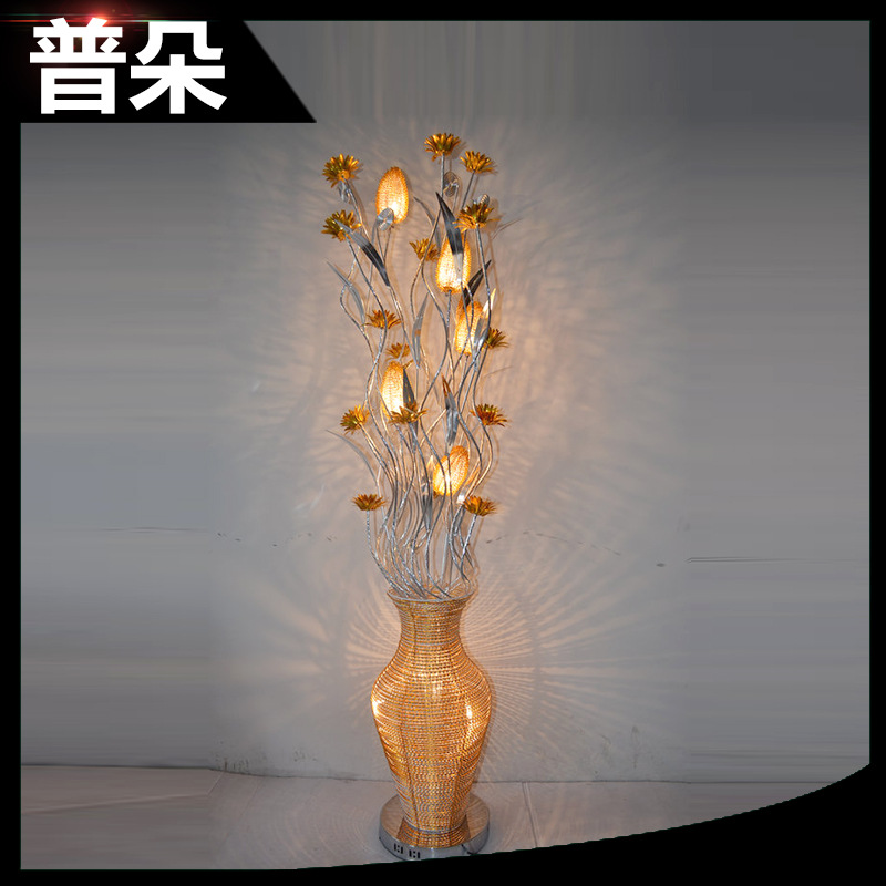 热销推荐 5255卧室铝材落地灯 创意装饰铝线落地灯|ru