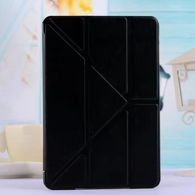 Применимый Apple iPadmini2 кожаный чехол мини3 защитный набор из шелкового узора мини1 кожаный чехол деформация ультратонкий кронштейн
