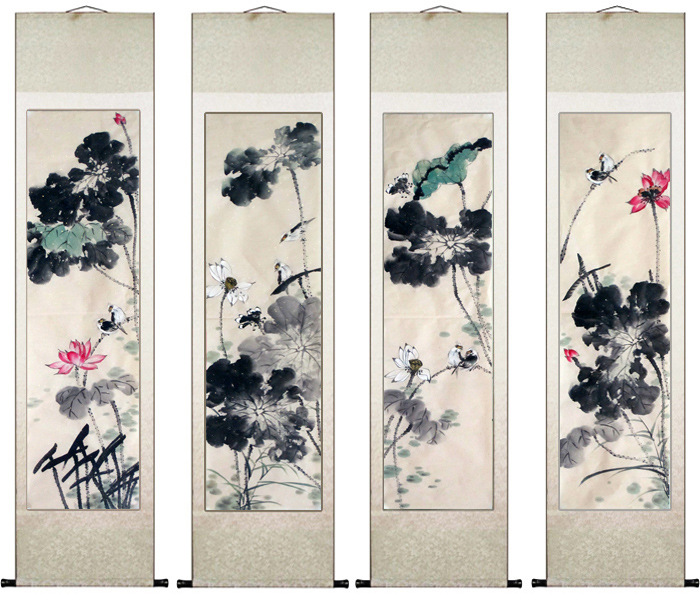 国画装裱步骤,字画,手工_文秘苑图库