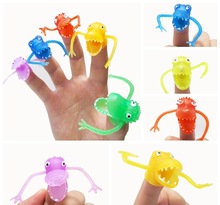 新奇塑胶恐龙指偶指套讲故事迷你恐龙指套可装扭蛋小玩具批发
