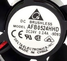 台达 5020 5CM 5厘米 24V 0.14A 双滚珠 变频器 风扇 AFB0524HHD