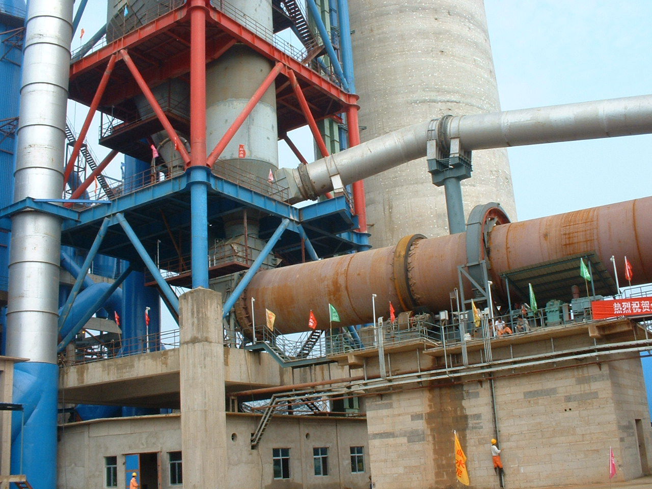 供应鹏飞产钛白粉煅烧炉——φ3.2×52m回转窑