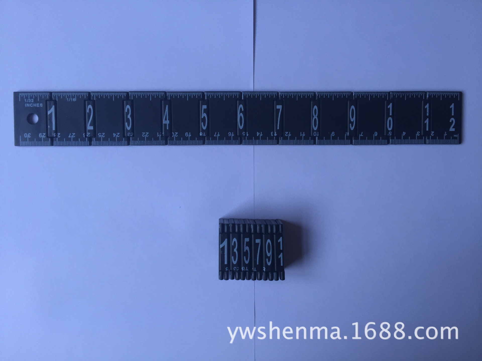 厂家30cm直尺 可折叠 公英制