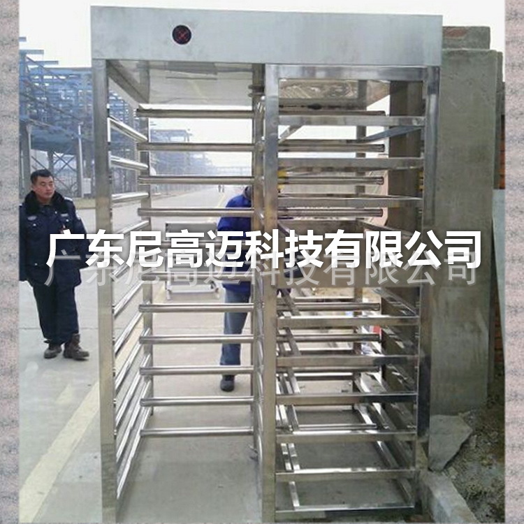 室外通道门禁防水全高十字转闸 单道双向旋转門