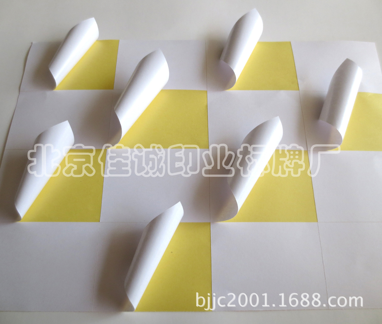 供应空白不干胶标签 方形铜版纸不干胶标签