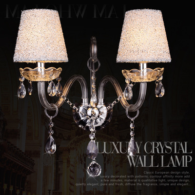 厂家直销别墅楼梯照明壁灯led 后现代壁灯 室内壁灯水晶壁灯定制