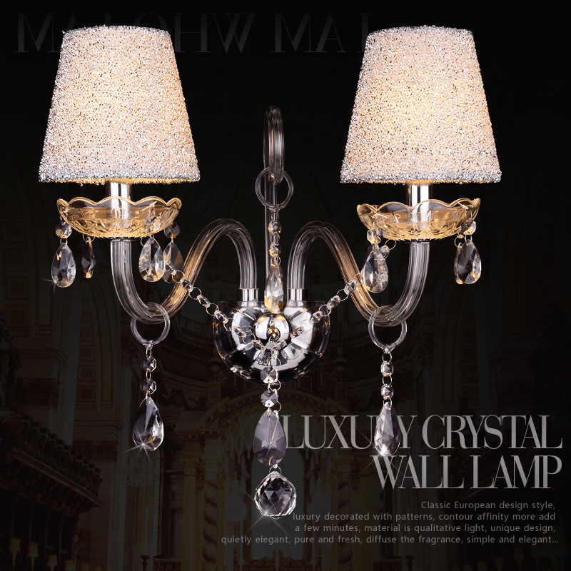 厂家直销别墅楼梯照明壁灯led 后现代壁灯 室内壁灯水晶壁灯定制