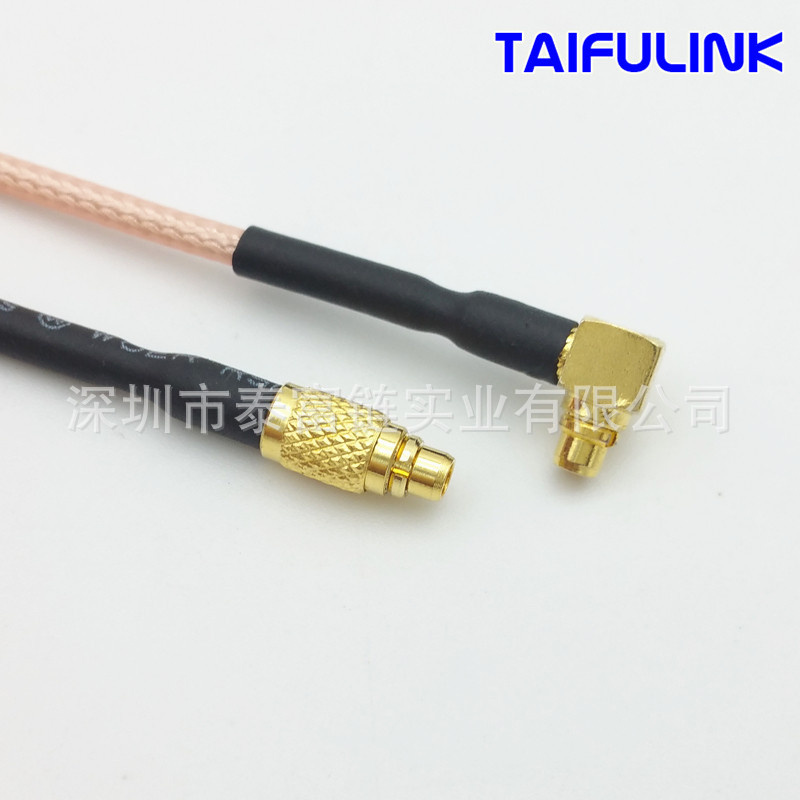 RF coaxial cable MMCX Male to MMCX Bend Male RF Cable Custom jumper