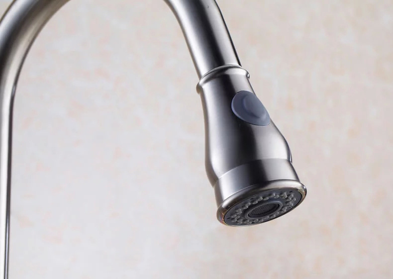 Factory bathroom sink, pull-out faucet, pull-out kitchen showerhead, three-function, can pause the pull-out showerhead undefined