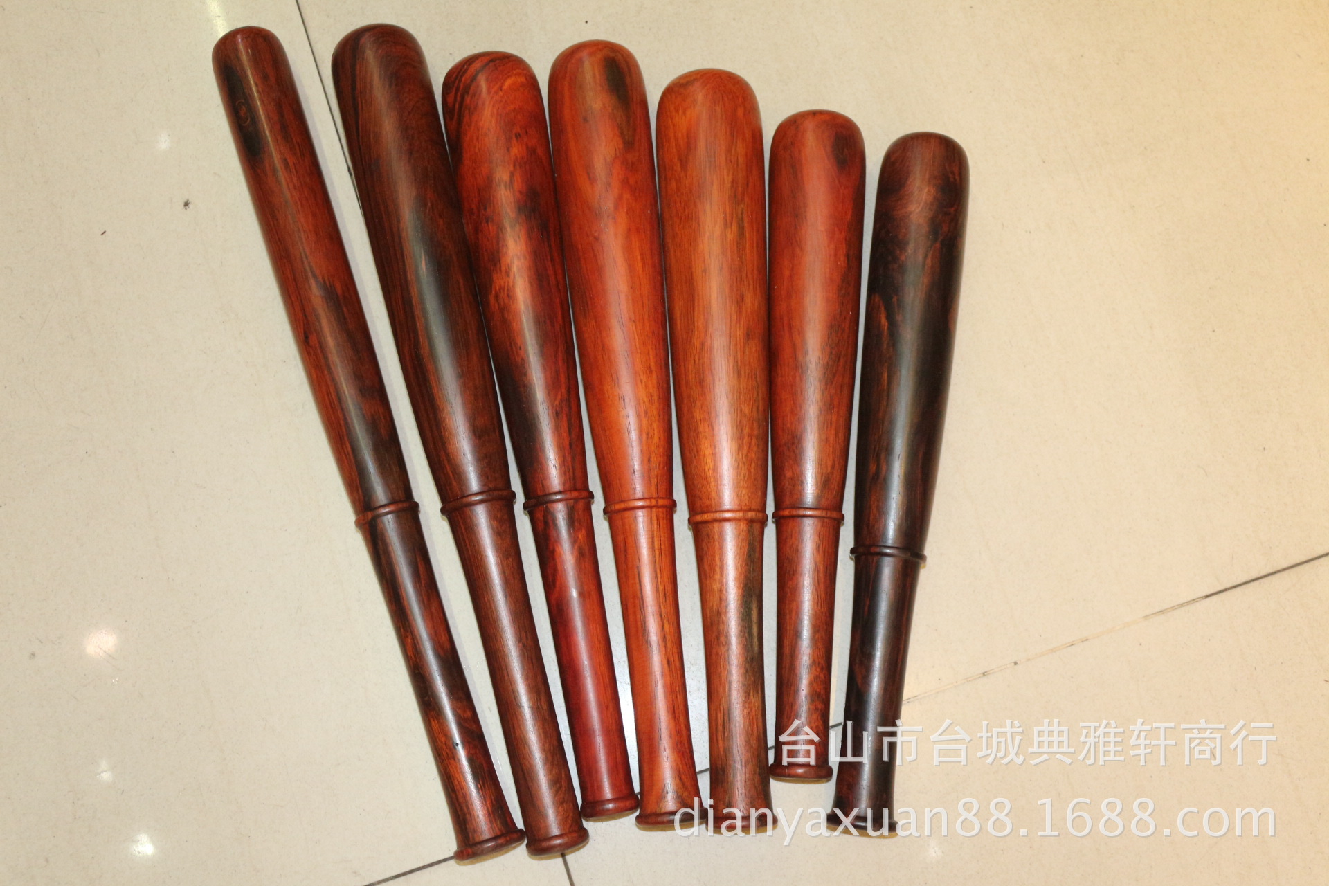 老挝大红酸枝木整木棒球棍5.5x5 (10)