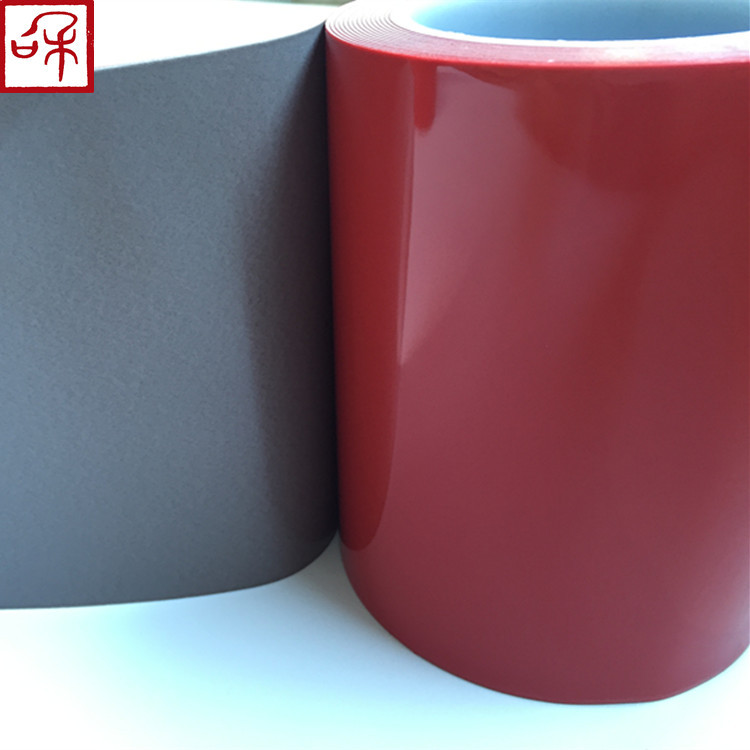 防震强粘亚克力泡棉胶膜/红膜绿膜双面胶 太阳能电池泡棉胶带