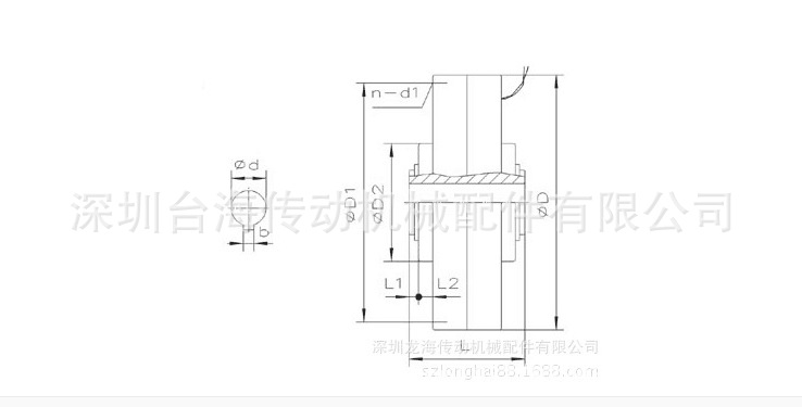 微型磁粉制动器尺寸图1