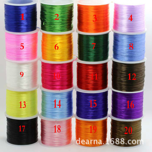 10 meters flat crystal wire elastic wire diy hand-woven bracelet beading wire rope