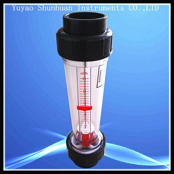 供应带指示浮子流量计塑料转子红标PVC流量计各种口径都有好读数