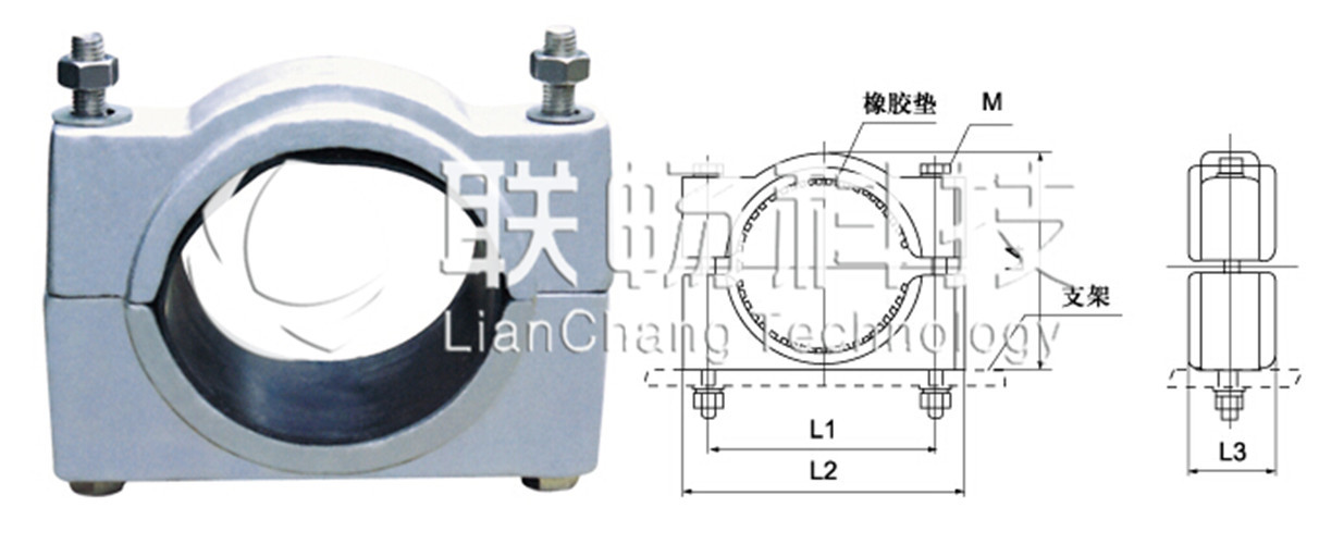 JGW型高压电缆固定夹
