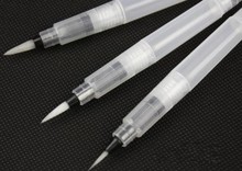 3支装毛笔 自来水笔 水溶彩铅 固体水彩可用 自来吸水笔 储水笔